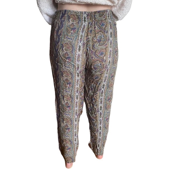 Paisley Print Boho Hippie Pants - Picture 4 of 5